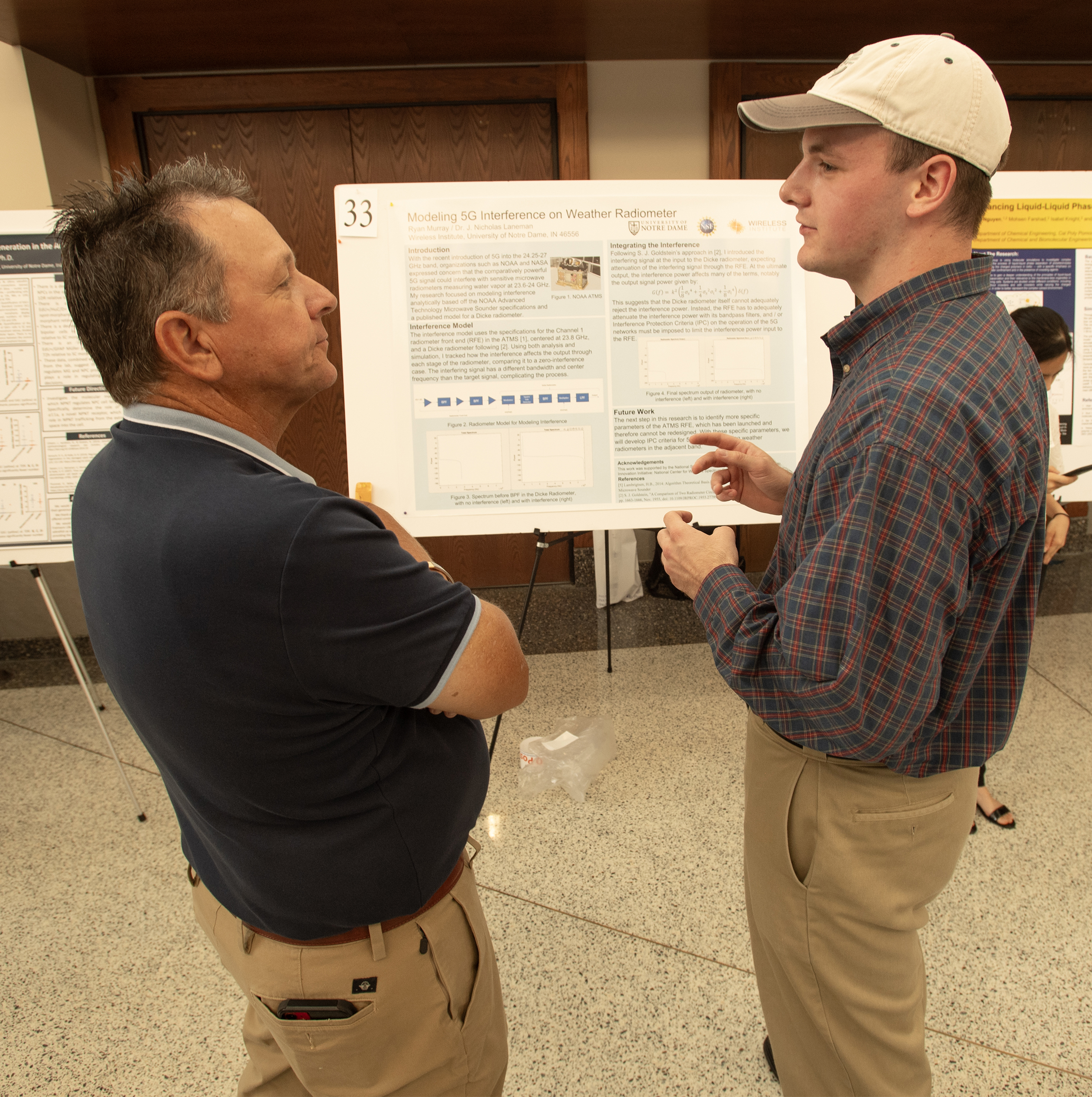 Electrical engineering students inspired by AWaRE program with SpectrumX at Notre Dame
